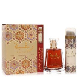 Lattafa Raghba Eau De Parfum Spray Plus 1.7 Oz Deodorant Spray 3.4 Oz For Men