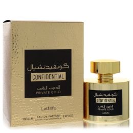 Lattafa Confidential Private Gold Eau De Parfum Spray (unisex) 3.4 Oz For Men