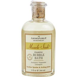 Muscle Soak By Aromafloria Foaming Bubble Bath 9 Oz Blend Of Eucalyptus, Peppermint, Lemongrass For Anyone