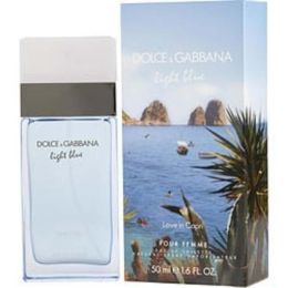 D & G Light Blue Love In Capri By Dolce & Gabbana Edt Spray 1.6 Oz For Women