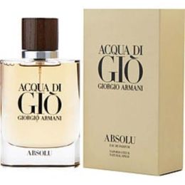 Acqua Di Gio Absolu By Giorgio Armani Eau De Parfum Spray 2.5 Oz For Men