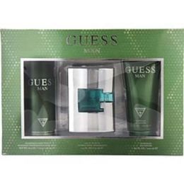 Guess Man By Guess Edt Spray 2.5 Oz & Deodorant Spray 6 Oz & Shower Gel 6.7 Oz For Men