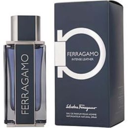 Ferragamo Intense Leather By Salvatore Ferragamo Eau De Parfum Spray 3.4 Oz For Men